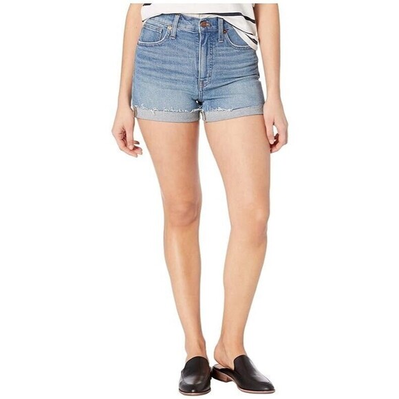 STS Blue Jean Shorts Blue Molly High Rise Cuffed Color Culbertson Size 36/22 - Picture 1 of 13